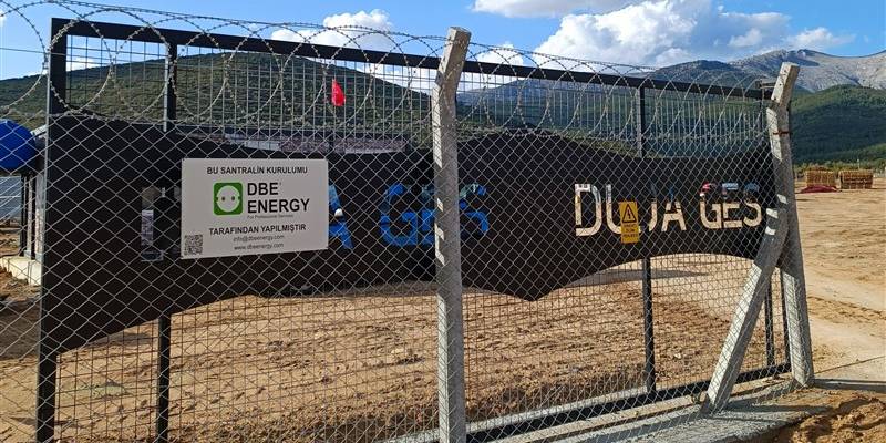 Dbe Energy ait GES sahasının Fiber sonlandırması