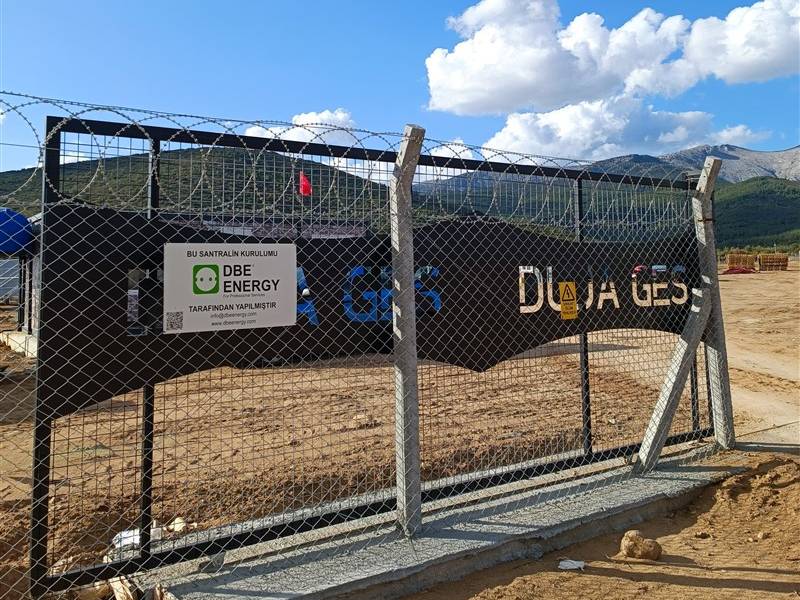 Dbe Energy ait GES sahasının Fiber sonlandırması